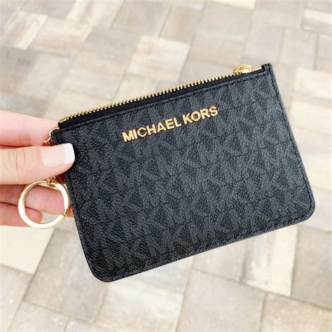 michael kors embelleshed coin purse|Michael Kors black wallet purse.